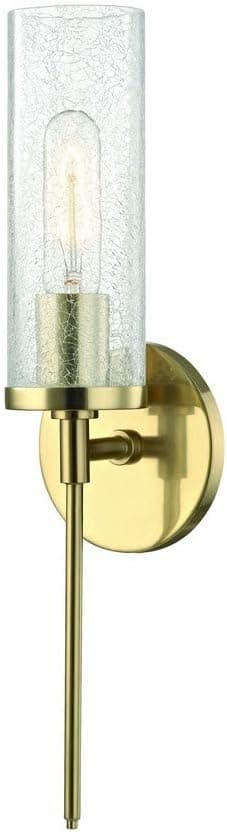 Mitzi H220101-AGB Olivia-One Light Wall Sconce in Style-4.75 Inches Wide by 17.5 Inches High, Finish Color: Aged Brass