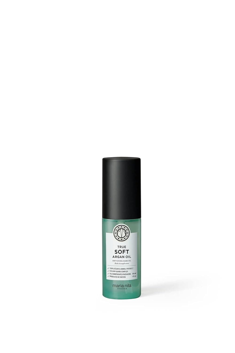Maria Nila True Soft Argan Oil 1.0 Fl Oz / 30 ml, For Dry Hair, Easily absorbed, Remoisturises & Reduces Frizz, 100% Vegan & Sulfate/Paraben free