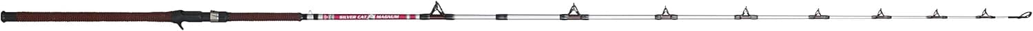 B'n'M Silver Cat Magnum Casting Rod (2-Piece) 8-Feet, Black