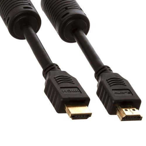 Cmple Black High Speed HDMI Cable with Ferrite Cores and Ethernet 28AWG (10 feet)