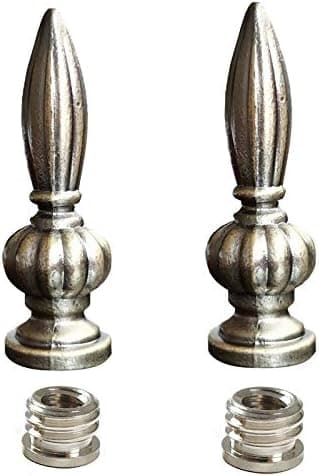 INVESCH 2-Pack Bronze Cap Knob Lamp Shade Finial