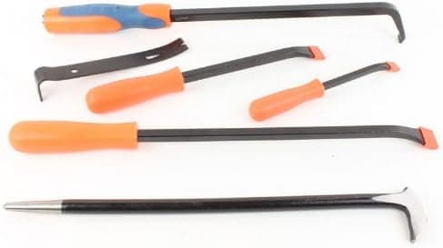 6 Piece Mechanic Pry Bar Alignment Lifting Prying Forged Heat Treated Breaker