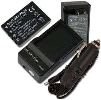 Battery + Charger for Kodak EasyShare Digital Camera Z760 KLIC-5001 + car plug