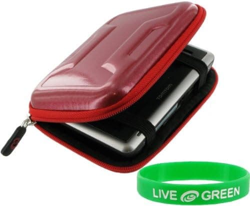 Memory Foam Hard Shell Case (Candy Red) for Western Digital My Passport Essential 500 GB Hard Drive WDBAAA5000ASL