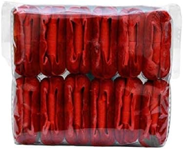 MilesMagic Magician's Set of 12 Classic Mouth Coils Paper Coil Gimmick for Real Parties or Magic Tricks, Red