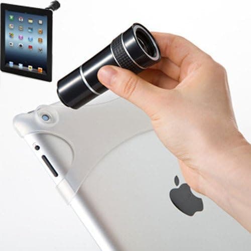 10x Zoom Telescope Camera Lens with Case for Ipad 2 3 New Ipad (White)