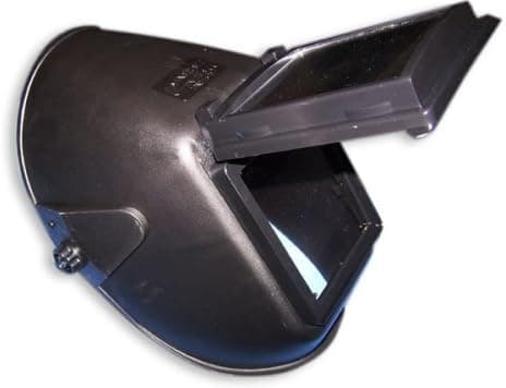 US Forge 88122 Easy Strike Wide View Welding Helmet with Lift Front 4-1/2-Inch by 5-1/4-inch, Black
