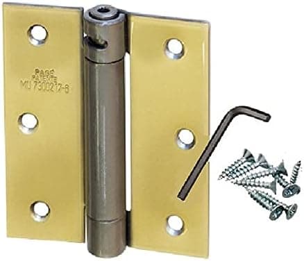 (Pack of 2) Hager Satin Nickel 4 X 4 Spring Door Hinges (Square Corner)
