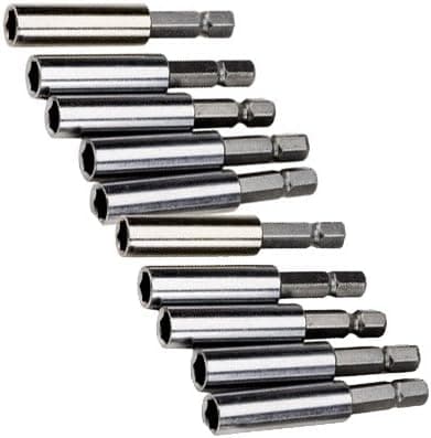10Pc 2.25 Inch Strong Magnetic Extension Bit Holder 1/4 Inch Hex For Power Tools