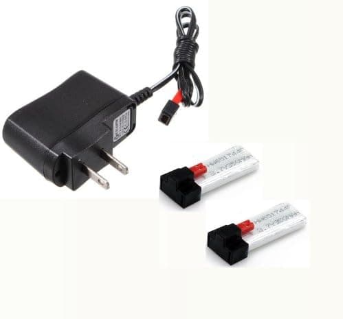 Battery Charger and Battery(2 pieces) for Syma X1 Quadcopter UFO Spacecraft BumbleBee