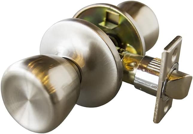 Design House 190723 Terrace 6-Way Universal Privacy Door Knob, Satin Nickel, Piece