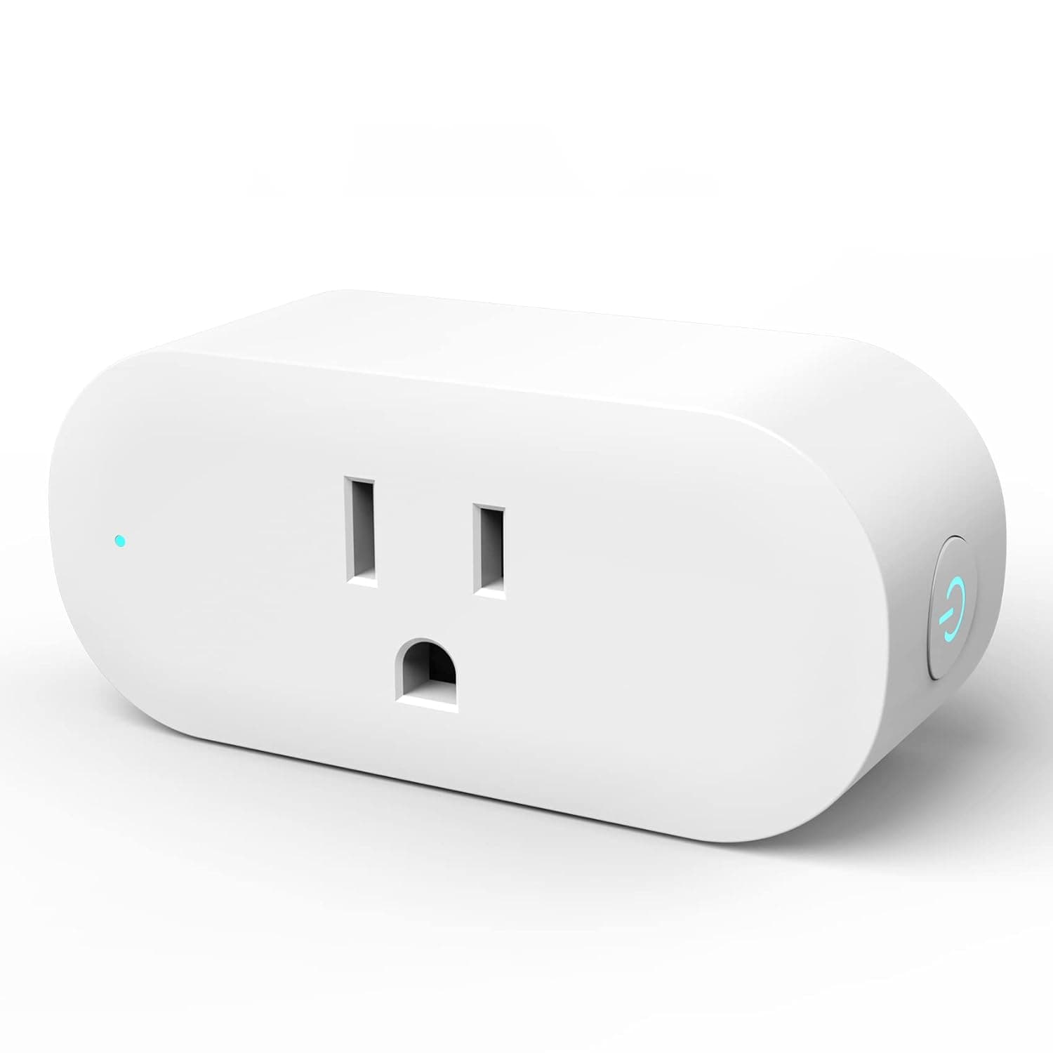 ANGELHALO Smart WiFi 2.4GHz Mini Plug with Energy Monitoring - 16A That Compatible with Alexa & Google Assistant, Simple Setup, ETL & FCC Certified