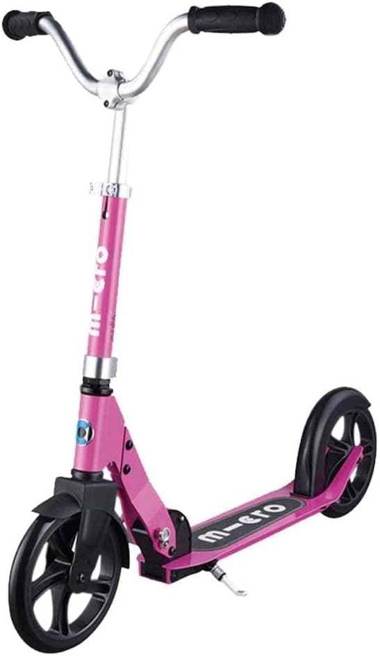 Micro Kickboard - Micro Cruiser - Two Wheeled, Fold-to-Carry Swiss-Designed Micro Scooter for Kids with Smooth Glide Large Wheels for Ages 8+ (Pink)