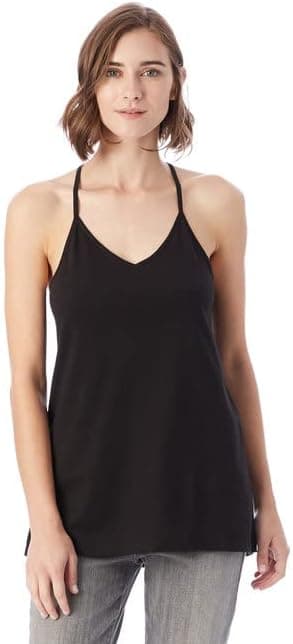 Alternative Women's Slim Satin Jersey Strappy Tank