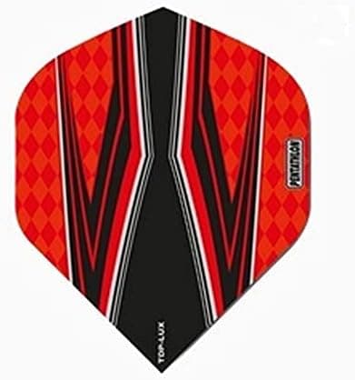 US Darts Pentathlon Top Lux RED/Black Standard Dart Flights - 3 Sets (9 Flights) - 100 Micro Ex-Tough
