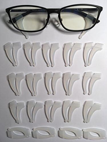 20 PAIRS Keepons Superstretch White Prevent Eyeglass Slipping Anti Slip Anti Slide Eyewear Sunglasses Spectacles Glasses Temple Tips Sports Ear Hooks Sleeves Retainer