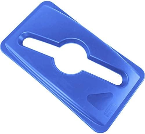 Rubbermaid Commercial 1788372 Stream Recycling Top for Slim Jim Containers Blue 2.8" x 20.4" x 11.3"
