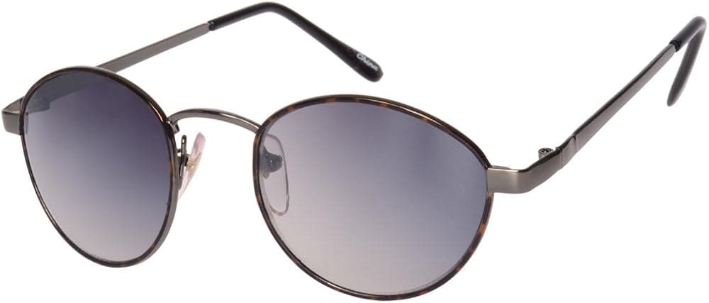 Vintage Style Light Mirror Round Sunglasses