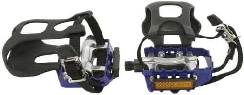 Alloy Pedals w/Toe Clip, 9/16in Various Colors