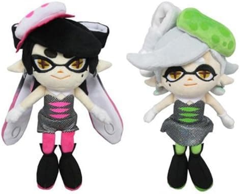 Sanei Marie Green & Callie Pink Squid Sisters Splatoon Series Plush (Set of 2)