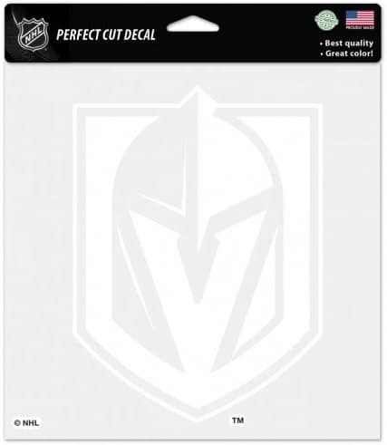 WinCraft NHL Vegas Golden Knights 8x8 Perfect Cut White Decal, One Size, Team Color