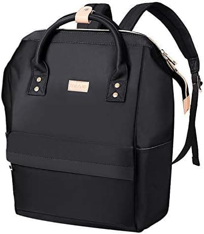 MOSISO Polyester Laptop Backpack up to 15 Inch, Pure Black