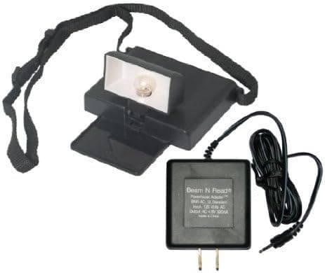 Beam N Read Classic Hands Free Reading Light Plus AC Adapter