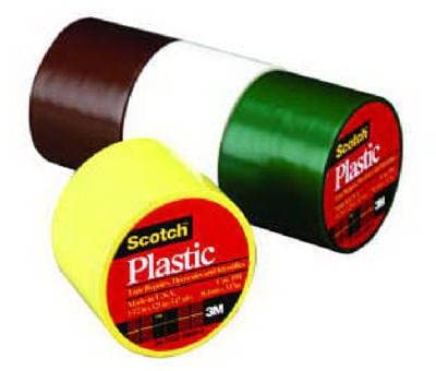 3M Scotch 191 Colored Plastic Tape, 125" Length x 1-1/2" Width, Black