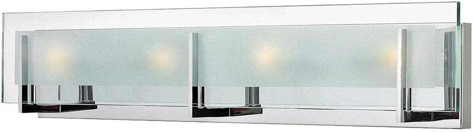 Hinkley Latitude Collection 26" Four Light 240W G9 Bathroom Vanity Fixture, Chrome