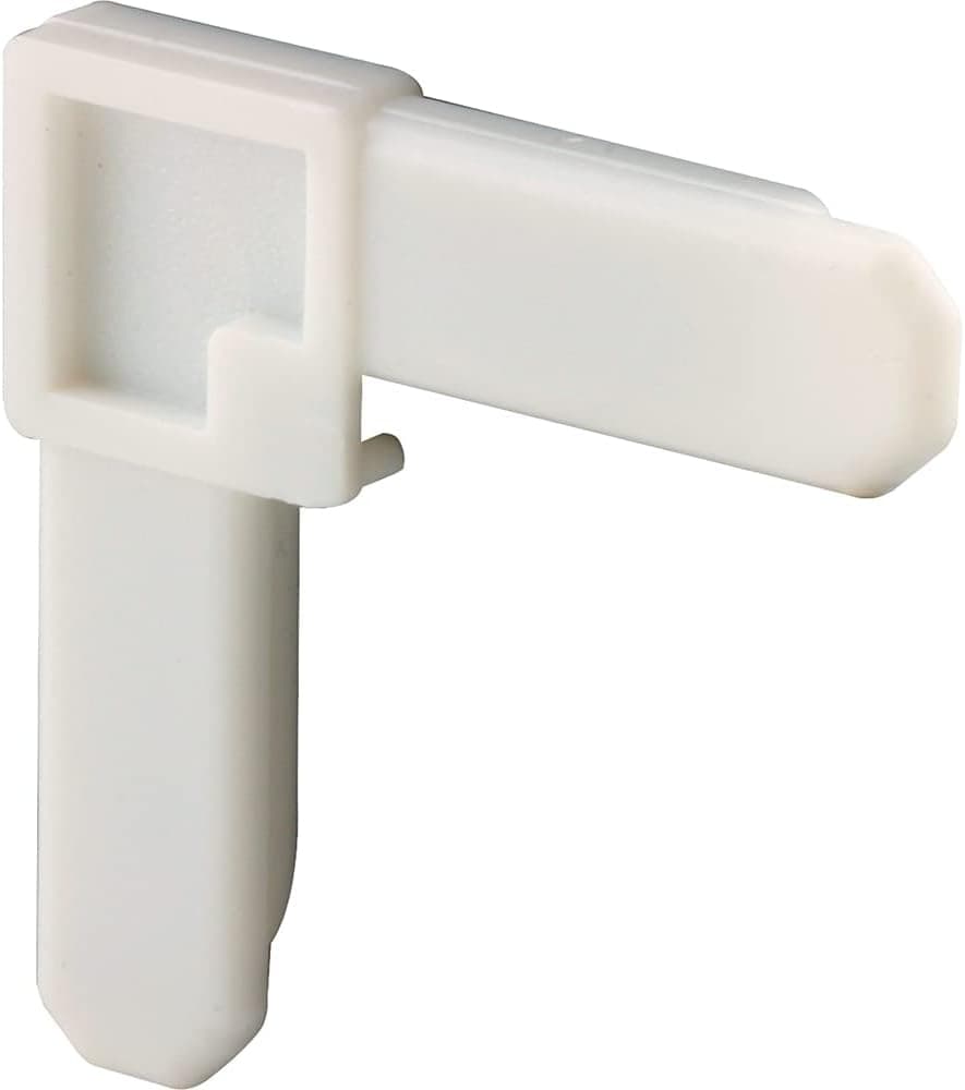 Make 2 Fit PL 7729 Screen Frame Corner, 5/16 inch X 3/4 inch, White Plastic (Pack of 4)