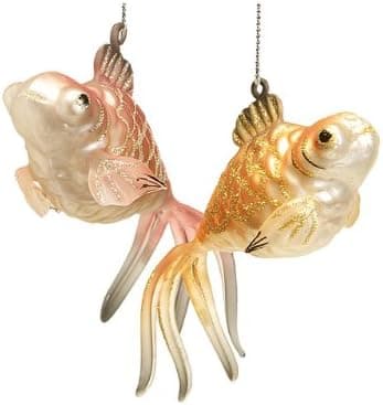 Abbott Collection Fantail Goldfish Ornament 2 Asst 5`, 1 EA