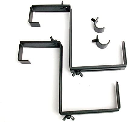 2-Pack 6.75-in Steel Window Box Brackets