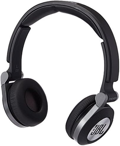 JBL E30 Black High-Performance On-Ear Wired Headphones with JBL Pure Bass and DJ-Pivot Ear Cup, Black