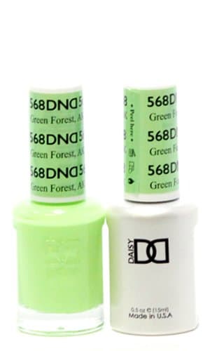 DND Gel & Matching Polish Set (568 - Green Forest, AK) + Buy 5 any color get FREE 1 WonderGel Top Coat