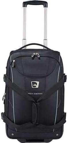 High Sierra Elite Carry-On Wheeled Duffel - Black