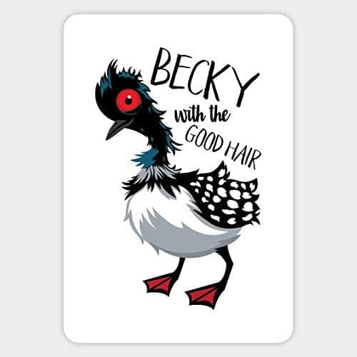 Finding Nemo Becky with The Good Hair Fun Vinyl Decal Wall Bumper Laptop Sticker Set of 2