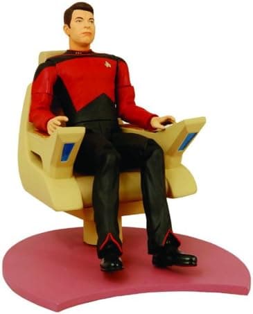 DIAMOND SELECT TOYS Diamond Select - Star Trek TNG figurine William T. Riker in Command Chair 18 cm