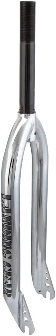 SE BIKES BMX Landing Gear Chrome Chromoly Replacement Fork Cr-Mo Steerer Tube Thread Threadless Caliper Brake Mount (26in Tire, 1in Threaded)