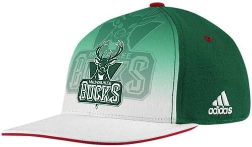 adidas NBA Milwaukee Bucks Flex Authentic Draft Hat - Youth 4-7 YRS - TY30B