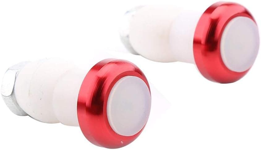 Fishlor Handlebar Indicator Light, 2pcs 5 Colors Bicycle Handlebar Grips 2 Modes Turn Signal Indicator Safety Warning Light(Red)