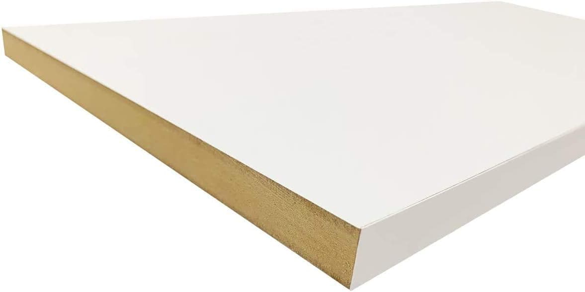 TFKitchen White Closet Shelves Melamine - Choose Your Accurate Size (1/8, 1/4, 1/2, 3/4, 7/8) Black Maple Cherry Walnut