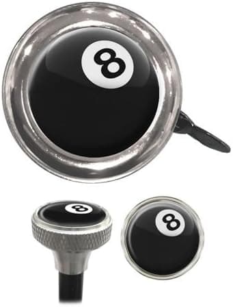 Clean Motion Capperz Valve Stem Caps and Bell - 8 Ball