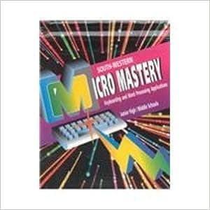 Micro Mastery: Keyboarding and Word Processing Applications/Junior High/Middle Schools