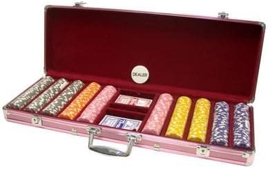 Ladies Rose Dice Chip Poker Set (500 Piece)