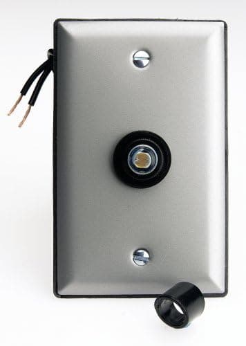 Westek 758FPCLC 300W Incandescent Photo Eye with Weatherproof Face Plate Direct Wire Light Control, Satin Aluminum