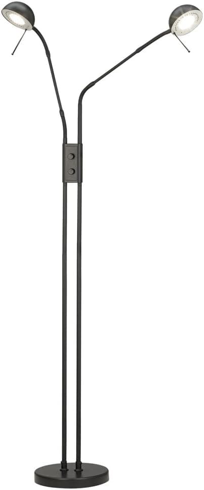 Terro Twin Goosneck Arm Halogen Floor Lamp