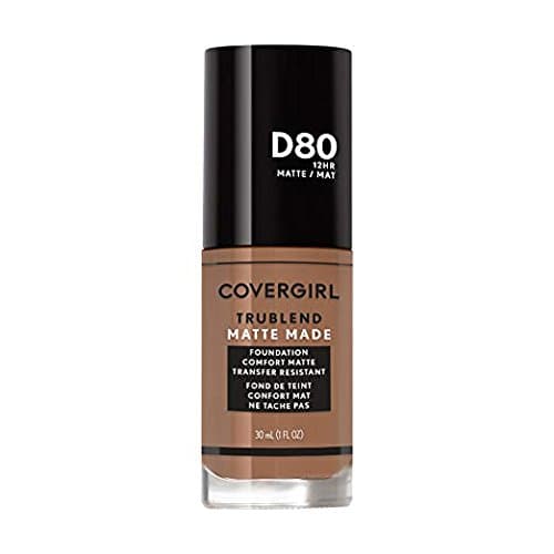 Covergirl Trublend Matte Made Liquid Foundation, D80 Soft Sable (Pack of 2)