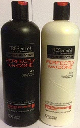 Tresemme Expert Collection - Perfectly Undone - Weightless Silicone-Free Shampoo & Moisturizing Conditioner - Net Wt. 25 FL OZ (739 mL) Each - One Set by TRESemme