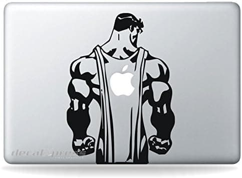 Superhero Man Back Sticker Decal MacBook, Air, Pro All Models.G1-A8