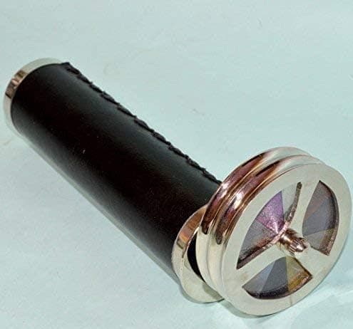 Medieval Replicas Antique Brass Double Wheel Kaleidoscope Brass Base Vintage Kaleidoscope Gift